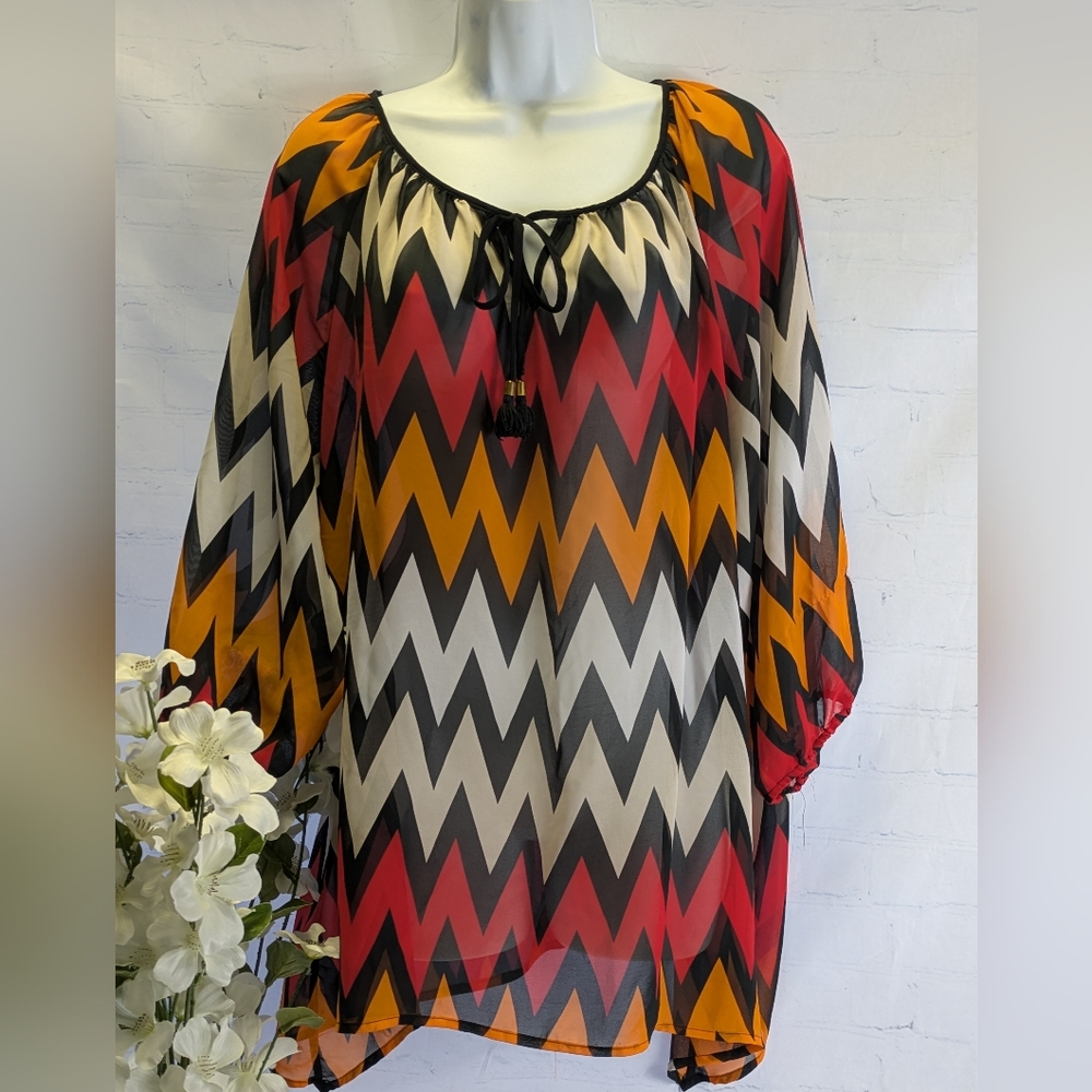 Chevron Patterned Women's Top